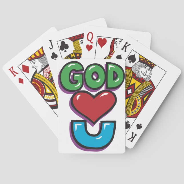 God Loves You Playing Cards (Back)