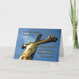 God Loves You Romans 5:7-8 Bible Verse Note Card