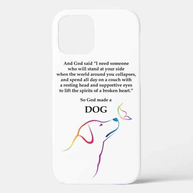 God Made a Dog Smartphone Case (Back)