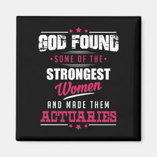 God Made Actuaries Hilarious Profession Design Magnet