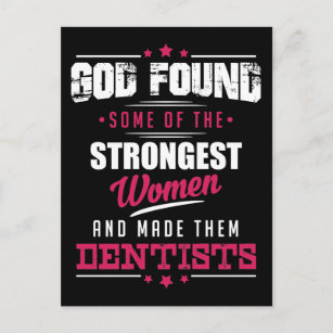 God Made Dentists Hilarious Profession Design Postcard