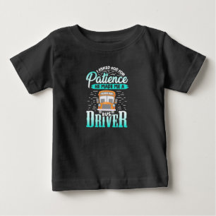 God Made Me A Bus Driver Baby T-Shirt
