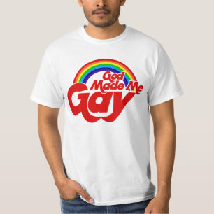 God Made me Gay Rainbow T-Shirt