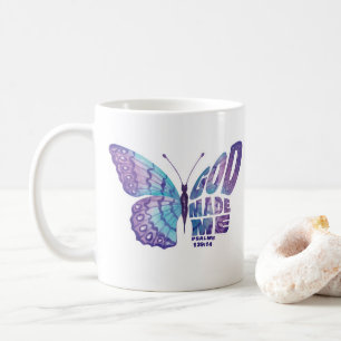 GOD Made Me Psalms 139:14 Women & Girls Christian Coffee Mug