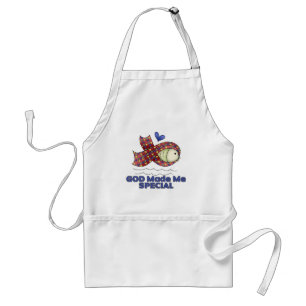 God Made Me Special Autism Fish Symbol Standard Apron