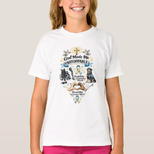 God Made Me Unstoppable – Disability Awareness Mon T-Shirt