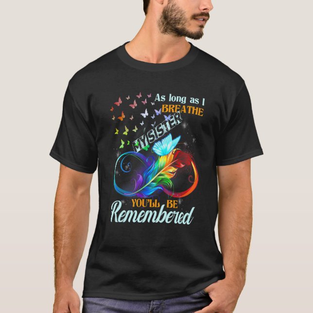 God Made My Sister An Angel In Heaven Missed Memor T-Shirt (Front)