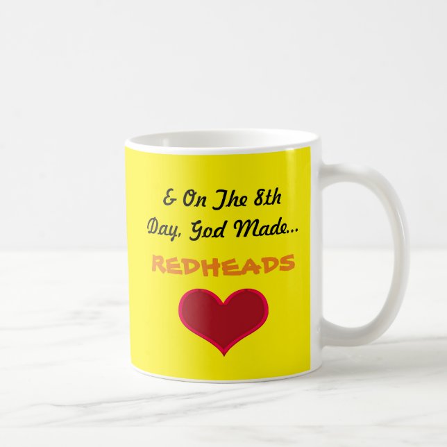 God Made Redheads Coffee Mug (Right)