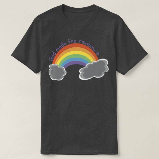 God Made The Rainbow Premium  T-Shirt (Design Front)