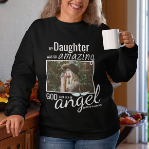God Made them an Angel Photo Funeral Remembrance Sweatshirt