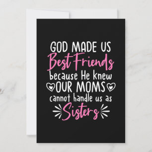 God Made Us Best Friends Invitation