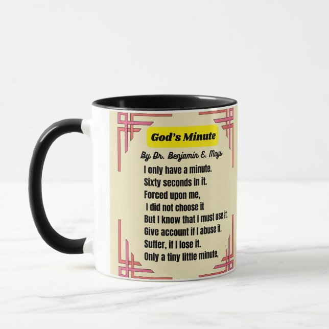 god minute poem mug (Left)