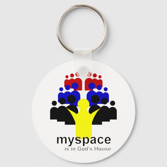 God MySpace Key Ring (Front)