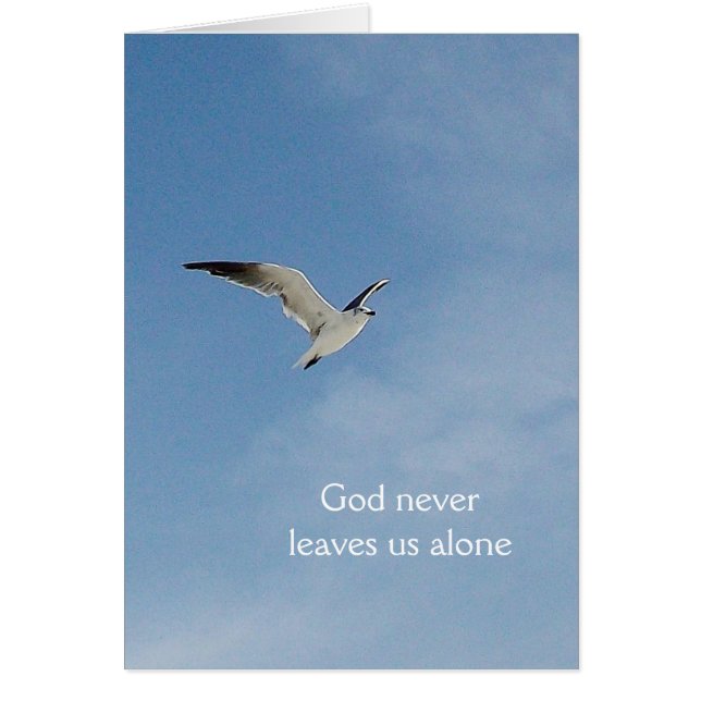 "God never leaves..." (Front)