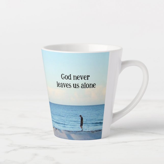 God Never Leaves Us Alone Mug (Right)