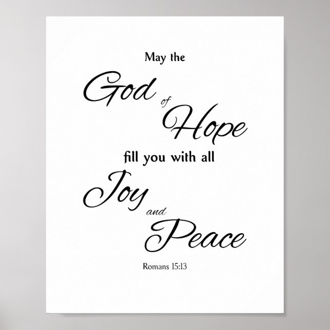 God of Hope, Blessing Poster (Front)