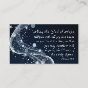 God of Hope, Romans 15:13 Bible Verse Business Card