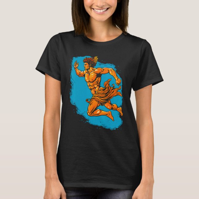 God of Speed Greek Mythology 1 T-Shirt (Front)