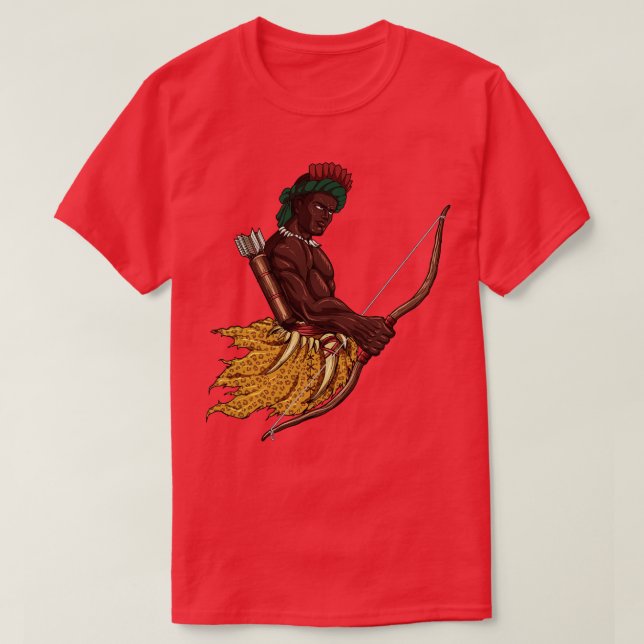 God of the Yoruba religion Oshosi T-Shirt (Design Front)