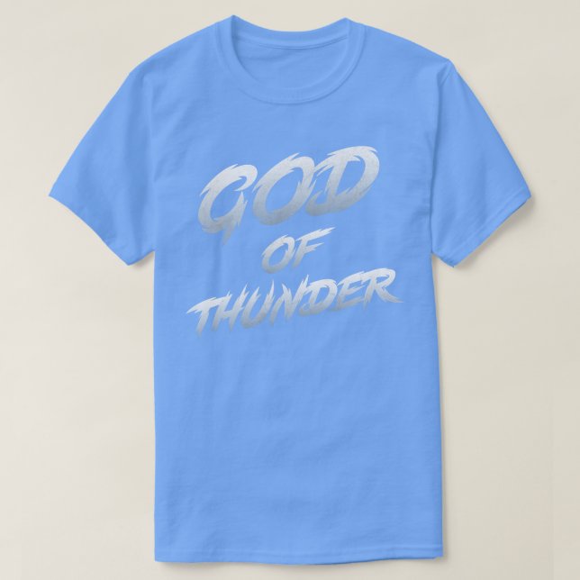 God of Thunder Typography T-Shirt (Design Front)