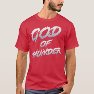 God of Thunder Typography T-Shirt