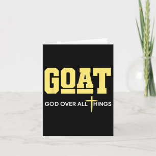 God Over All Things For Men Christian Fathers Day Card