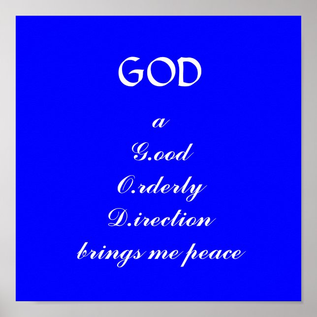 GOD POSTER (Front)