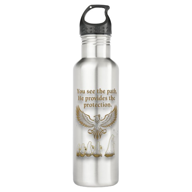 God protection 710 ml water bottle (Front)