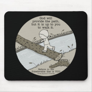 God Provides a Path Mouse Mat