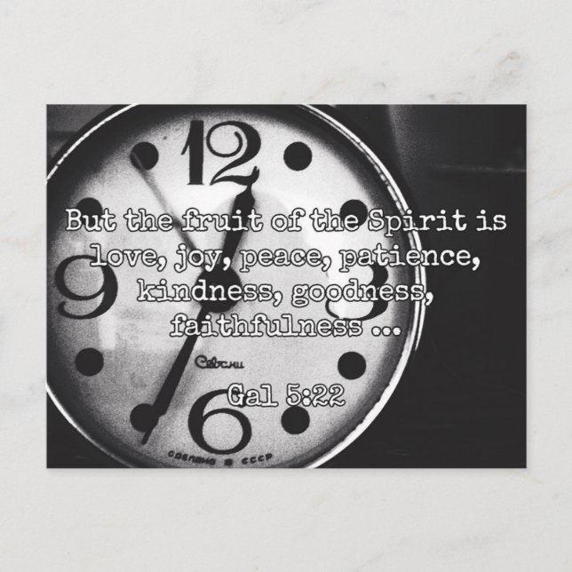 God Quotes: Gal 5:22 -- "Fruit of the Spirit" Postcard (Front)