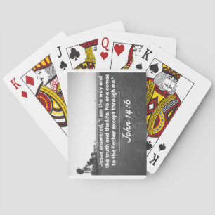 God Quotes: John 14:6 -- "The Way and the Truth" Playing Cards