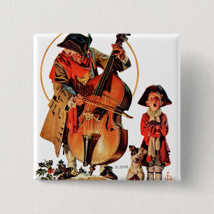 God Rest Ye Merrie Gentlemen 15 Cm Square Badge