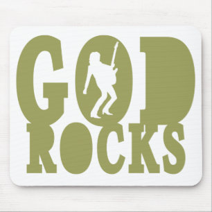 God Rocks - Christian Rock Gear! Mouse Mat