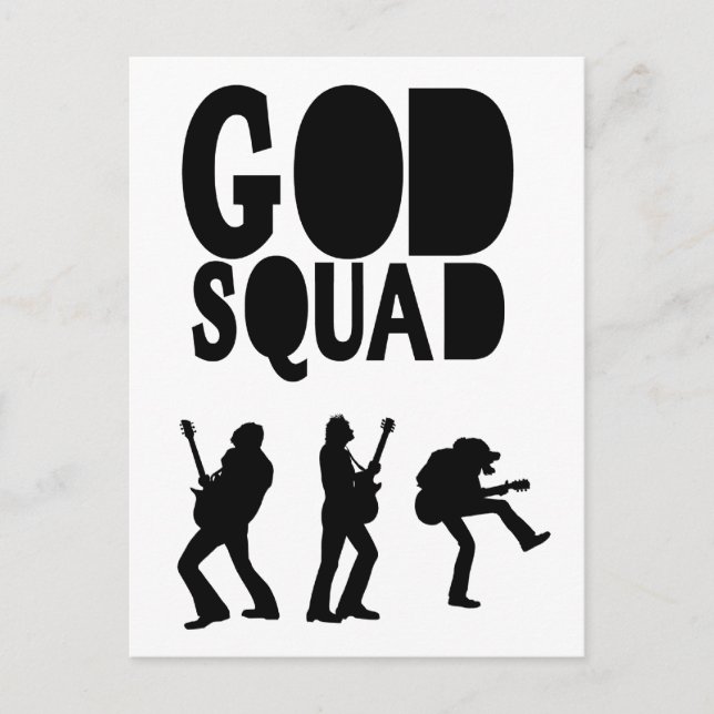 God Rocks - Christian Rock Gear! Postcard (Front)