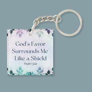God’s Favour Surrounds Me Acrylic Keychain