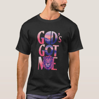 God s Got Me Christian Unisex Adults Kids Black V  T-Shirt