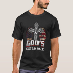 God s Got My Back in White Jesus Holy Spirit T-Shirt