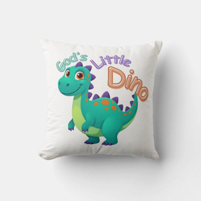 God’s Little Dino Pillow (Front)