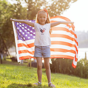 "God’s Littlest Patriot" Kids 4th of July T-Shirt 