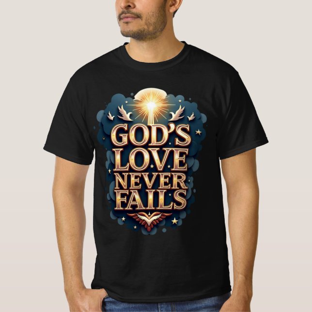 God’s Love Never Fails (Short Sleeve T-Shirt) T-Shirt (Front)