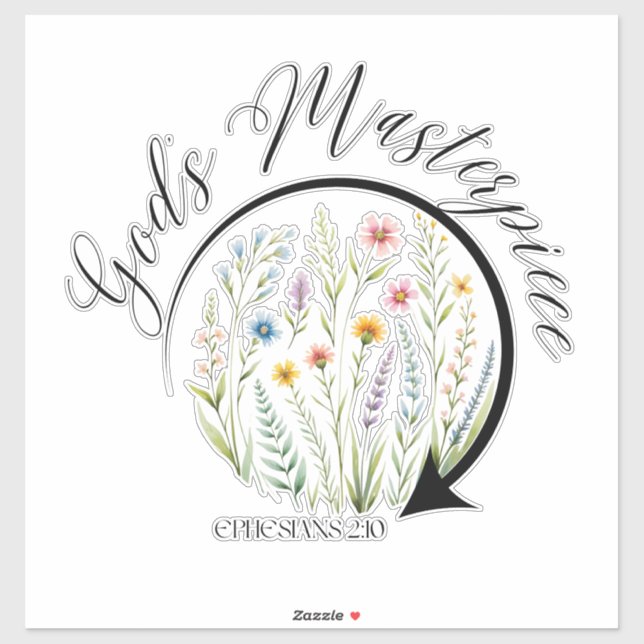 God’s Masterpiece Ephesians 2:10 Bible Verse (Sheet)