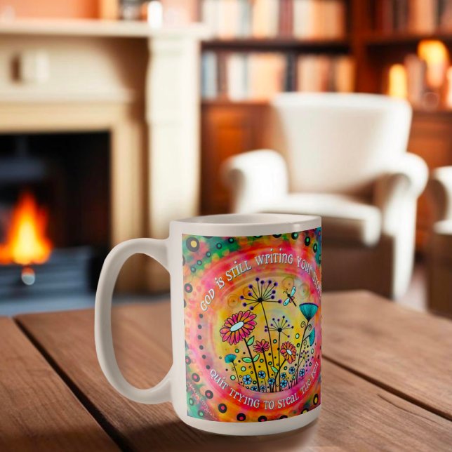 God’s Plan Pretty Floral Inspirational Coffee Mug (Creator Uploaded)