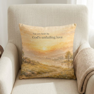 God’s Unfailing Love Christian Encouragement Cushion