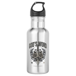 God’s Word Sword & Roses Vintage Christian 532 Ml Water Bottle