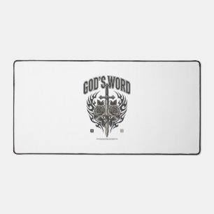 God’s Word Sword & Roses Vintage Christian Desk Mat