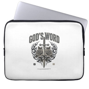 God’s Word Sword & Roses Vintage Christian Laptop Sleeve