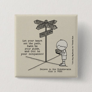 God’s Your Companion 15 Cm Square Badge