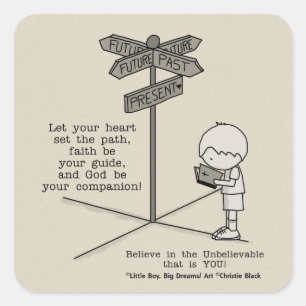 God’s Your Companion Square Sticker