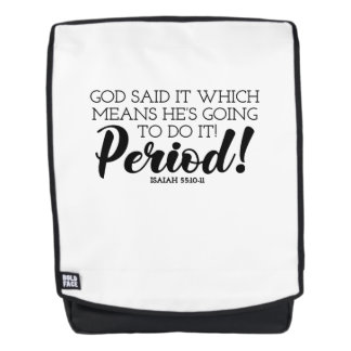 God Said Bible Verse Art Claiming God’s Promises Backpack