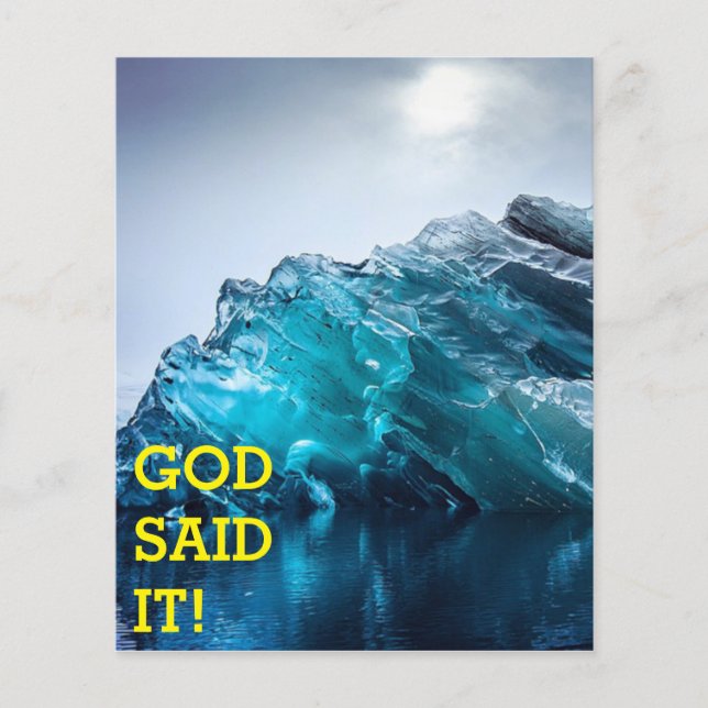 God Said It! Flyer (Front)